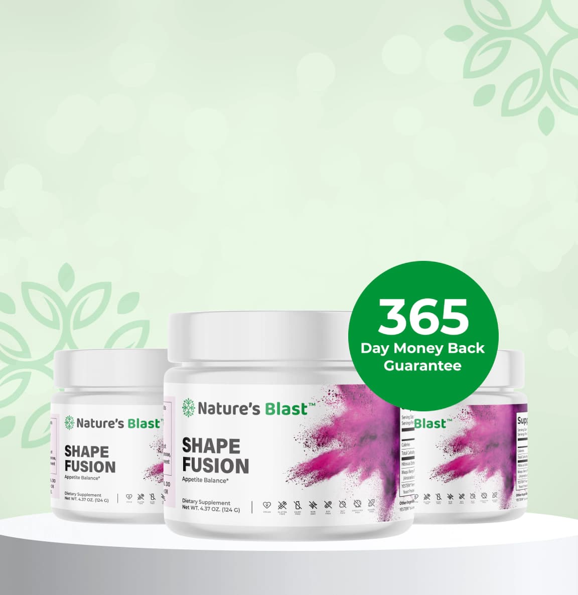 Promo banner for Nature's Blast Shape Fusion supplement
